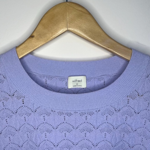 Aritzia Pointelle Knit T-Shirt - Picture 3 of 6